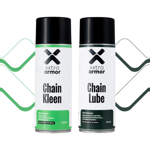 Xxtra Armor Motorcycle Chain Care Kit | Chain Cleaner & Chain Lubricant Combo for Complete Chain Maintenance