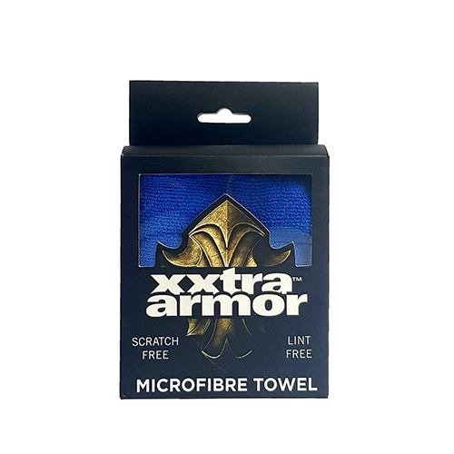 Xxtra Armor Microfibre Towel (Blue, 40cmX40cm, 2-Pieces Pack)