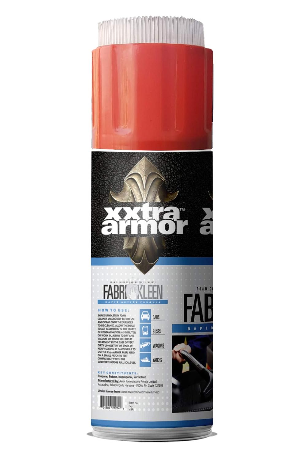 Fabri Kleen (Foam Based) Car Upholstery Cleaner XXTRA Armor (400ml)