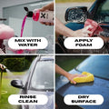 Xxtra Armor Wash & Wax Car Shampoo | High-Foam pH Neutral Formula for Deep Cleaning & Gloss Enhancement