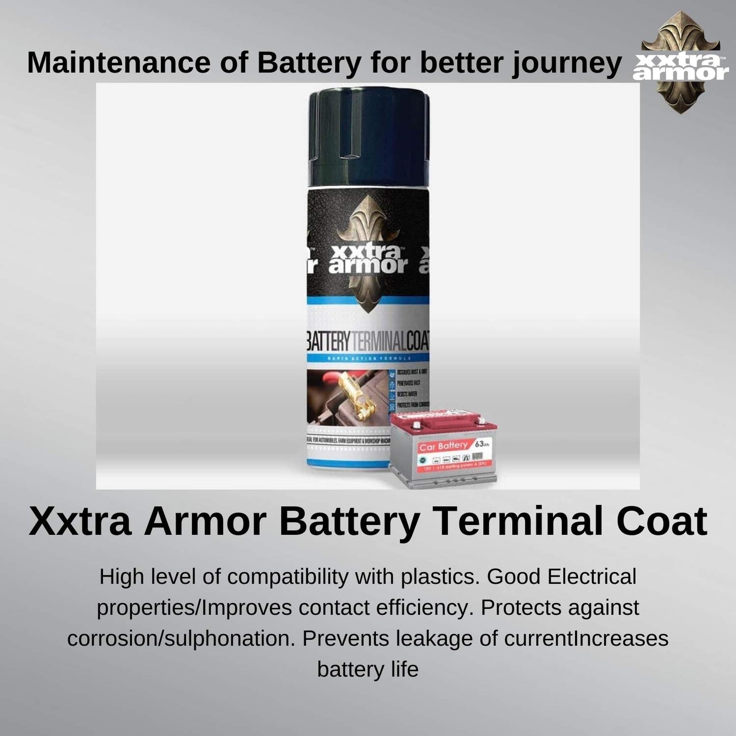 Xxtra Armor Aerosol Battery Terminal Coat (400 ml)