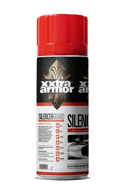 Xxtra Armor Silencer Guard Anti-rust Silver Coating , 400 ml, Glossy Finish