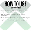 Xxtra Armor Motorcycle Chain Care Kit | Chain Cleaner & Chain Lubricant Combo for Complete Chain Maintenance