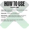 Xxtra Armor Motorcycle Chain Care Kit | Chain Cleaner & Chain Lubricant Combo for Complete Chain Maintenance