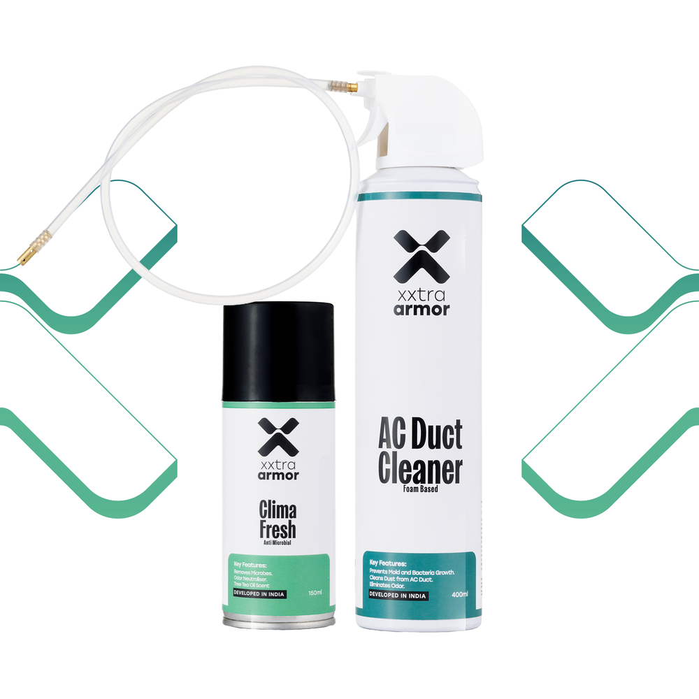 Xxtra Armor AC & Cabin Refresh Kit | AC Duct Cleaner + Cabin Refresher for Complete Interior Air Care