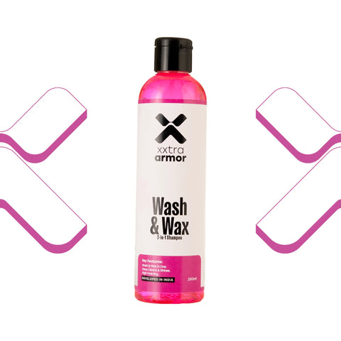 Xxtra Armor Wash & Wax Car Shampoo | High-Foam pH Neutral Formula for Deep Cleaning & Gloss Enhancement