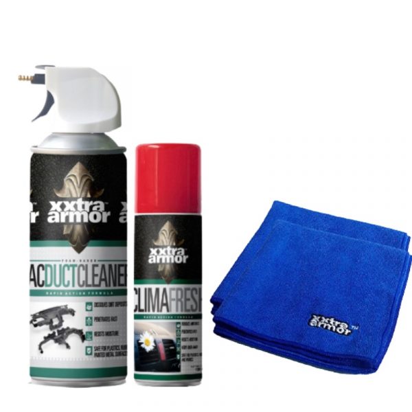 AC Duct Cleaner+Clima Fresh+Microfibre Cloth